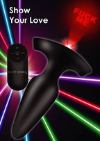 Laser Fuck Me Vibrating Anal Plugs w/ remote