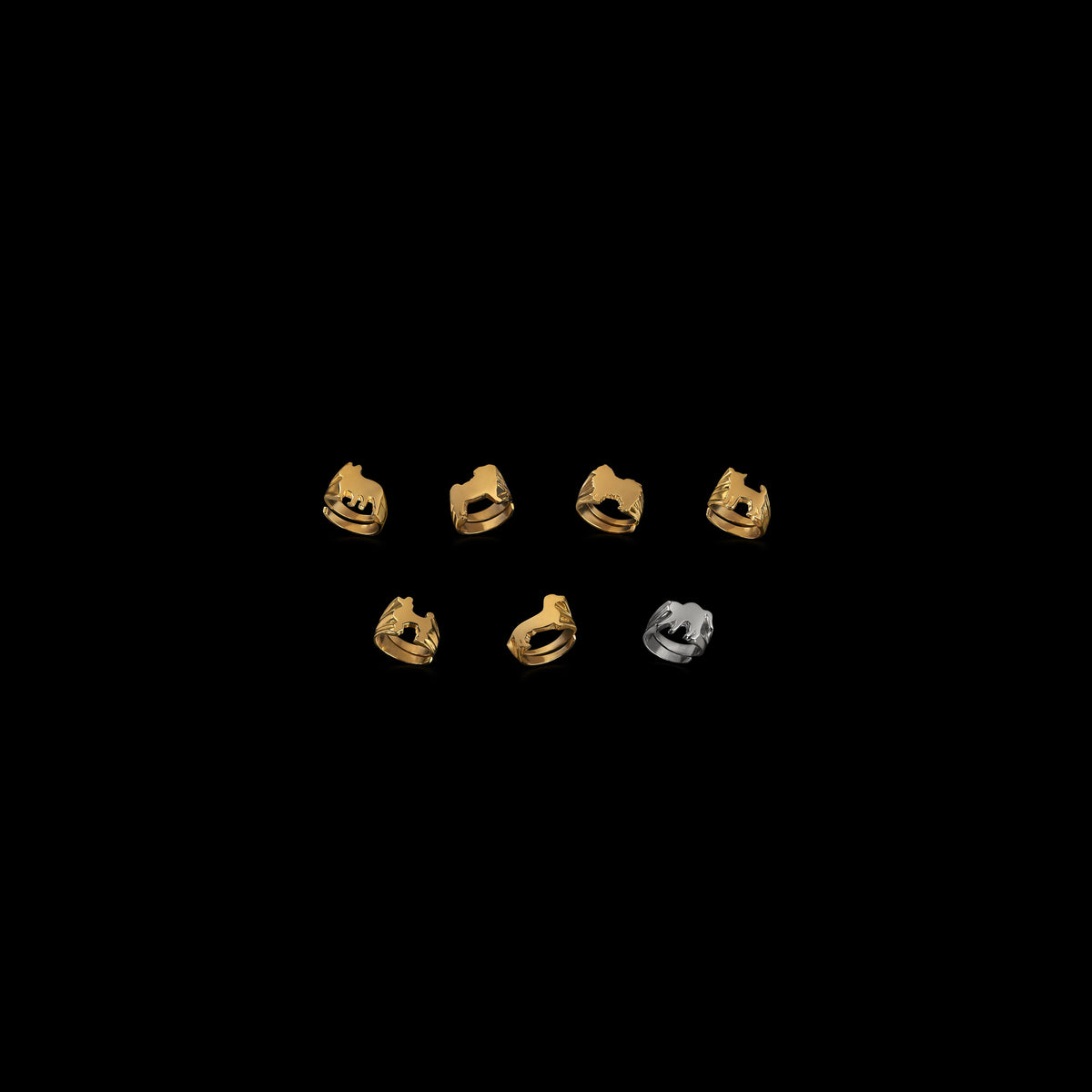 Pug Signet Ring by Jonathan Johnson