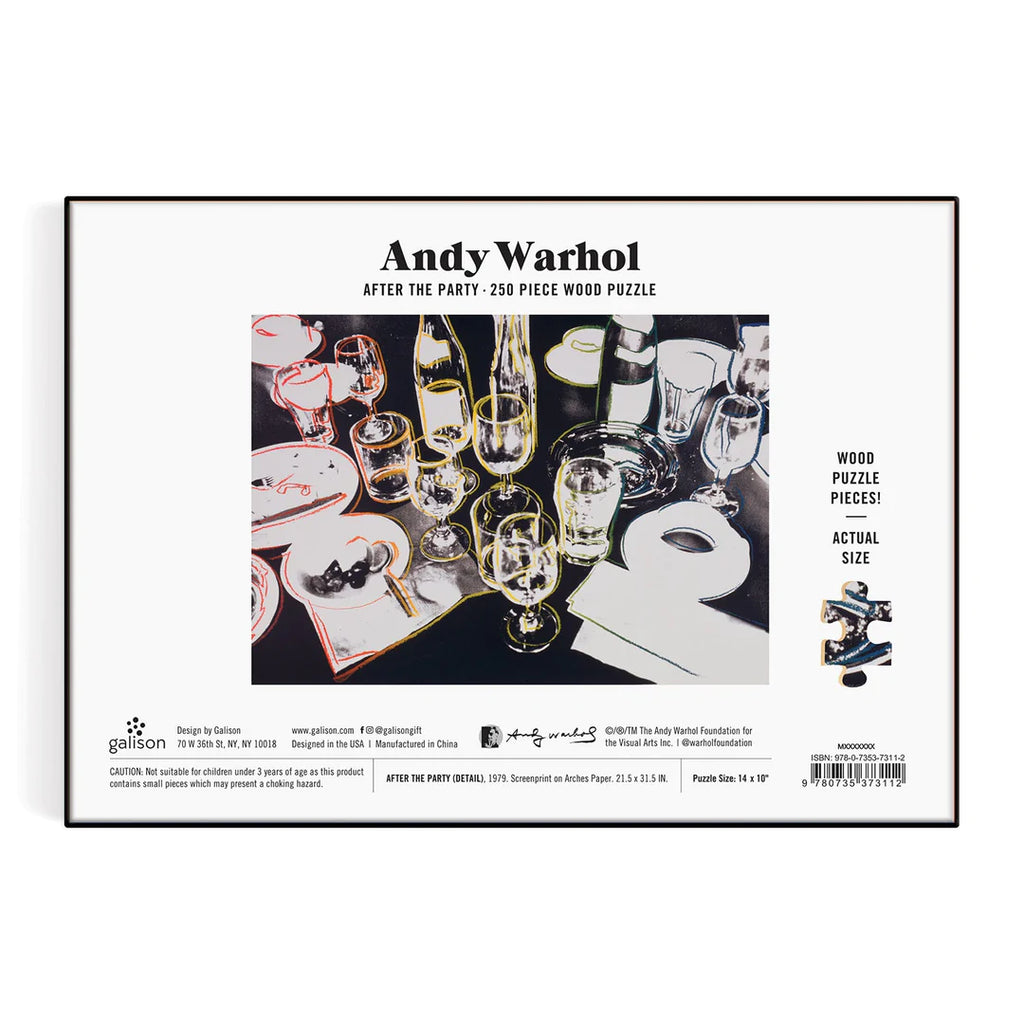 Andy Warhol After the Party 250 Piece Wood Puzzle