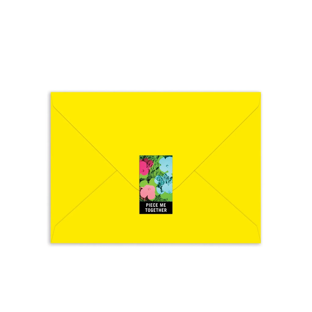 Andy Warhol Flowers Greeting Card Puzzle