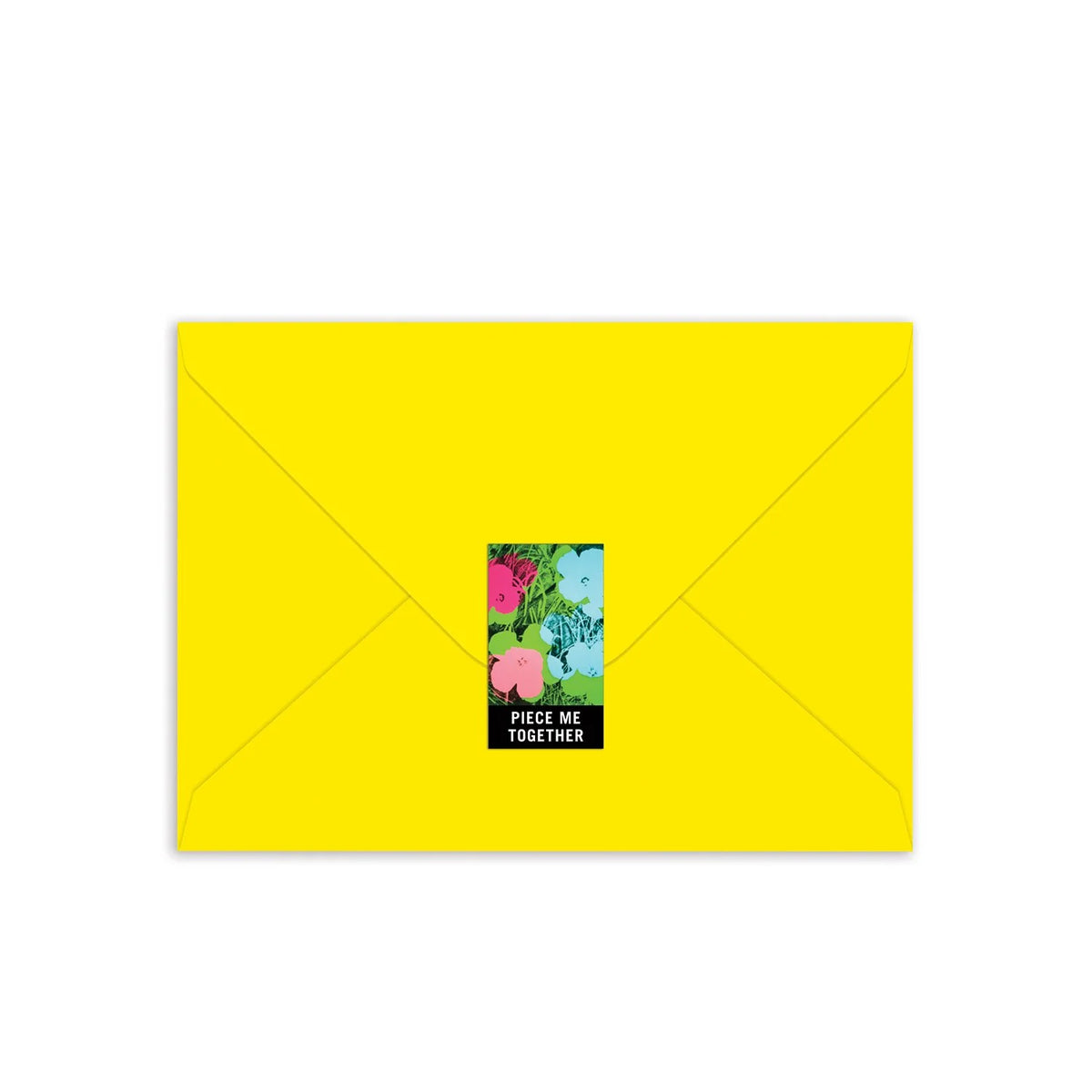 Andy Warhol Flowers Greeting Card Puzzle