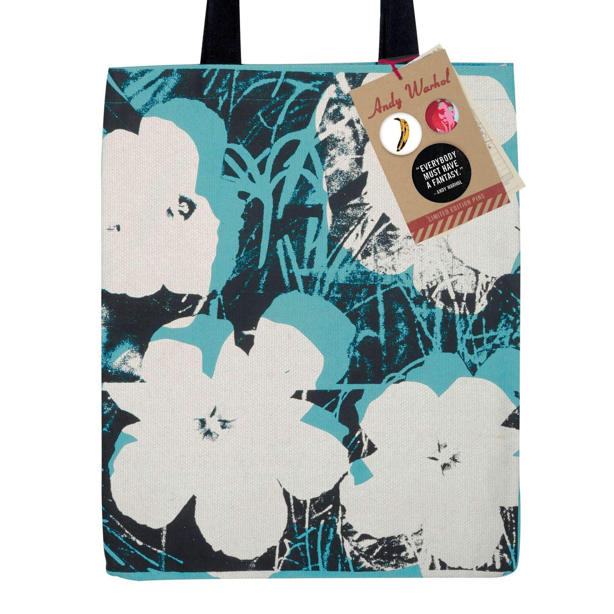 Andy Warhol Flower Silkscreen Tote Bag
