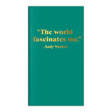 ANDY WARHOL QUOTATION TRAVEL JOURNAL