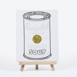Andy Warhol soup can paint by number kit