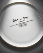 GILBERT & GEORGE PORCELAIN PLATE - "LIGHT HEADED"