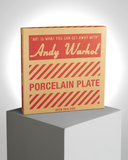 ANDY WARHOL PORCELAIN PLATE -  CAMPBELL - ORANGE/BLUE