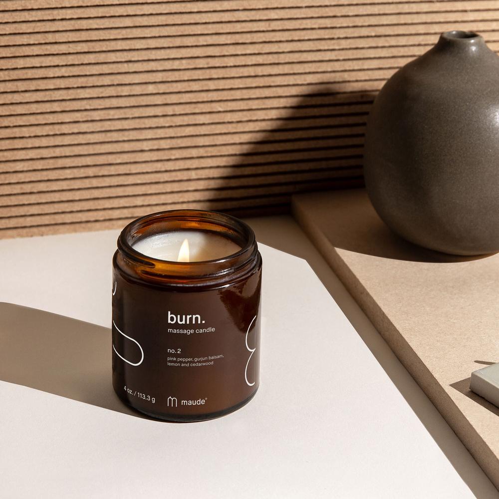 Skin-softening Massage Candle by Maude #2 4 oz.