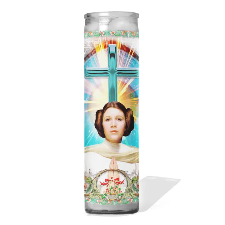 Princess Leia Celebrity Prayer Candle - Carrie Fisher