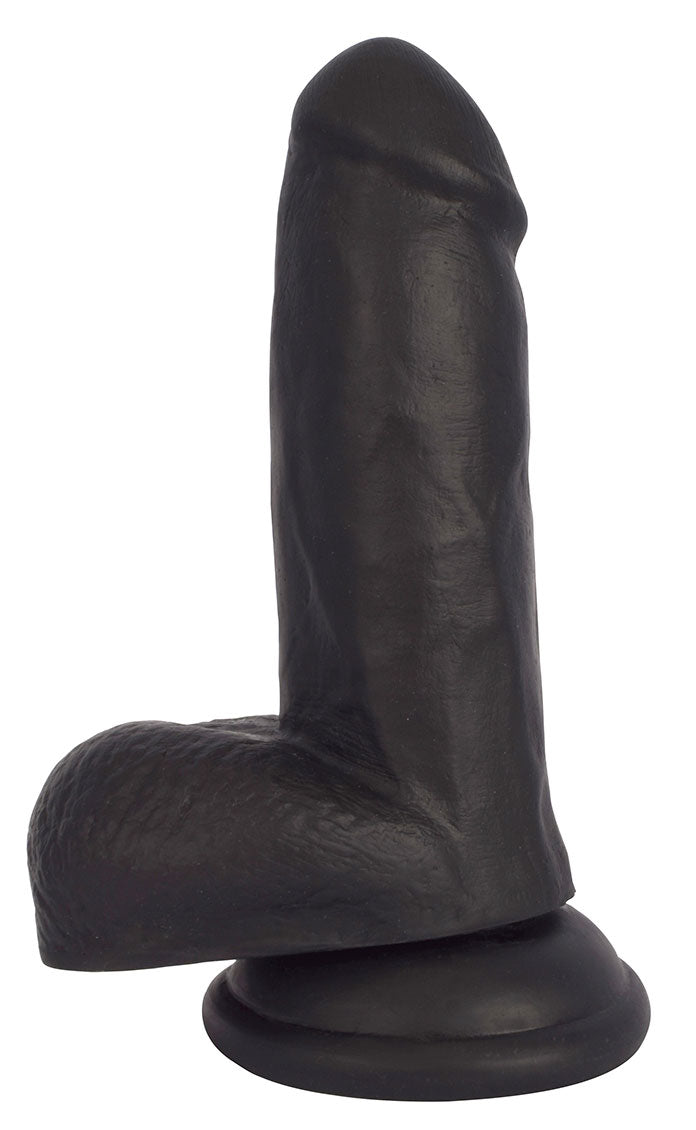 JOCK 6" Dildo w/ Balls - BLACK