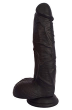 JOCK 9 Inch Dildo with Balls - Black