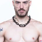 CHAIN COLLAR RUTHENIUM BY SIRAINER