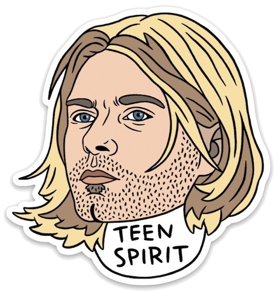 Kurt Cobain Sticker by The Found