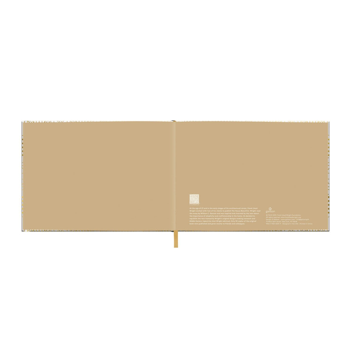 FRANK LLOYD WRIGHT THE HOUSE BEAUTIFUL GUEST BOOK