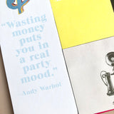 Andy Warhol Sticky Notes Hardcover Book