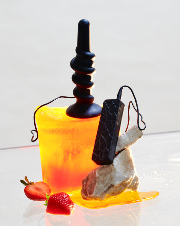 Coiled Silicone Swirl Vibrating Anal Plug with Remote