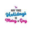 MARY & GAY CHRISTMAS GREETING CARD BY KWEER CARDS
