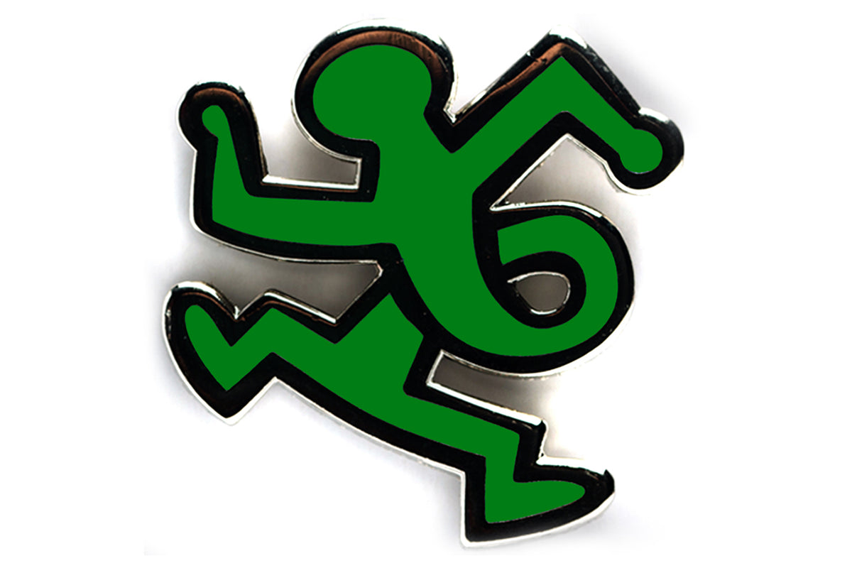 KEITH HARING TWIST MAN PIN - GREEN