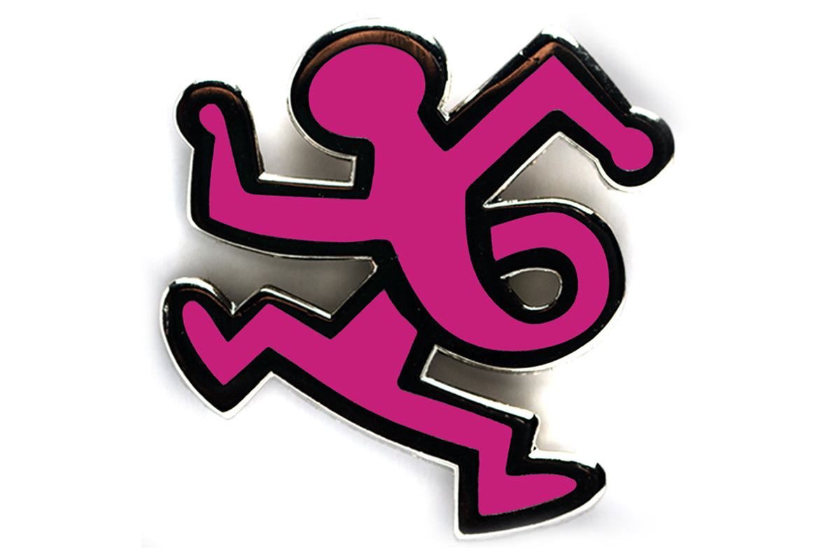 KEITH HARING TWIST MAN PIN - PINK