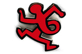 KEITH HARING TWIST MAN PIN - RED