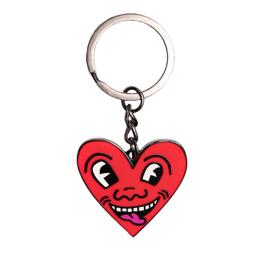 Keith Haring Heart Key Ring