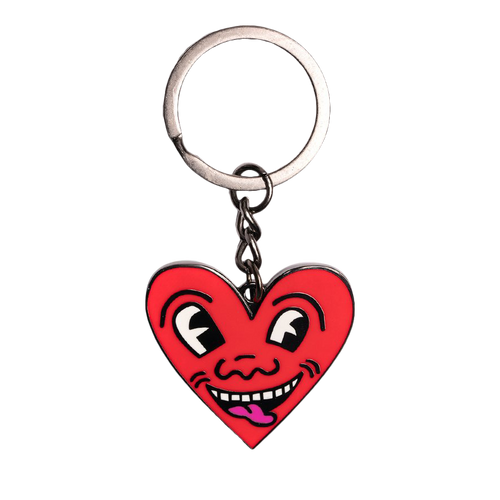 Keith Haring Heart Key Ring