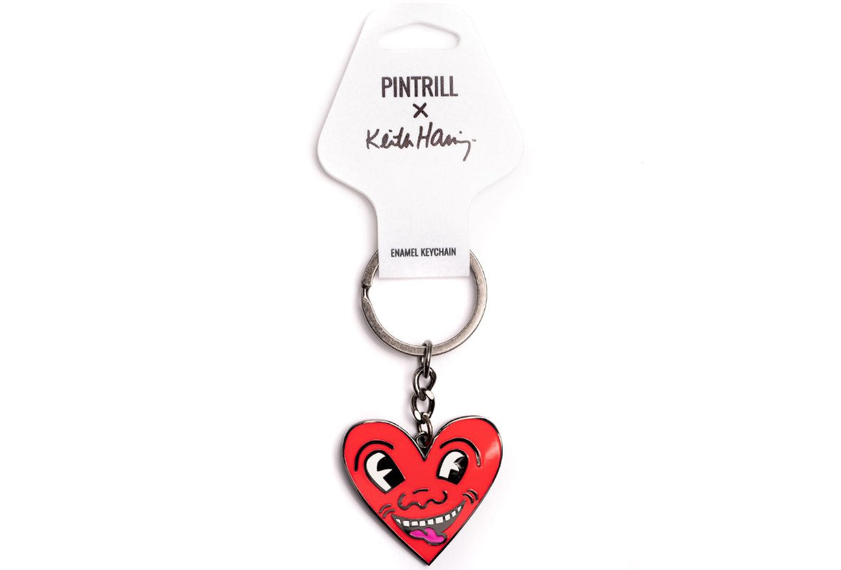 Keith Haring Heart Key Ring