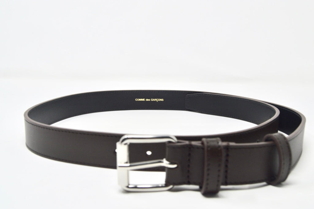 Brown Classic Leather Belt by Comme Des Garçons
