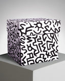 Keith Haring Square Gold Pattern Candle