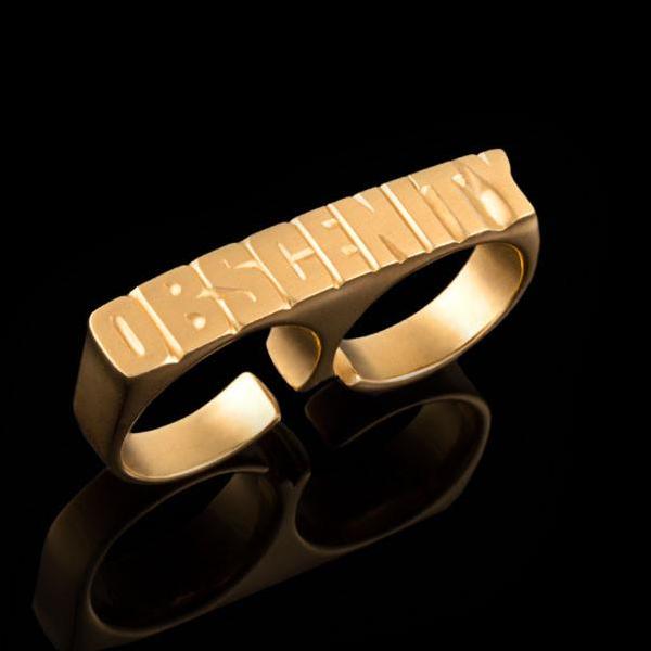 Two finger ring in collaboration with Canadian filmmaker Bruce LaBruce for his film "Gerontophilia" from 2013. Image 2