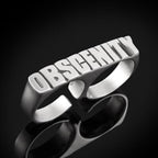 Bruce LaBruce Obscenity Double Ring by Jonathan Johnson