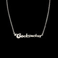 Bruce LaBruce Cocksucker Necklace by Jonathan Johnson in Silver