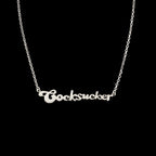 Bruce LaBruce Cocksucker Necklace by Jonathan Johnson in Silver