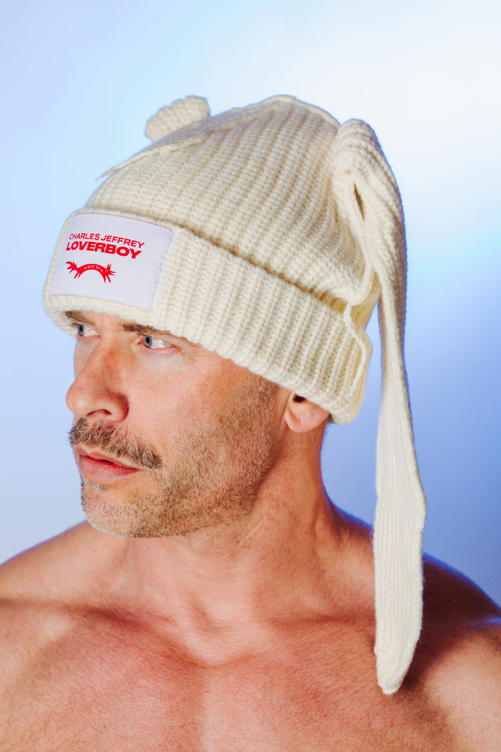 LOVERBOY BY CHARLES JEFFREY BUNNY EARS BEANIE