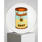 ANDY WARHOL PORCELAIN PLATE -  CAMPBELL - BLUE/YELLOW