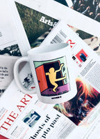 KEITH HARING NATIONAL COMING OUT DAY MUG WHITE
