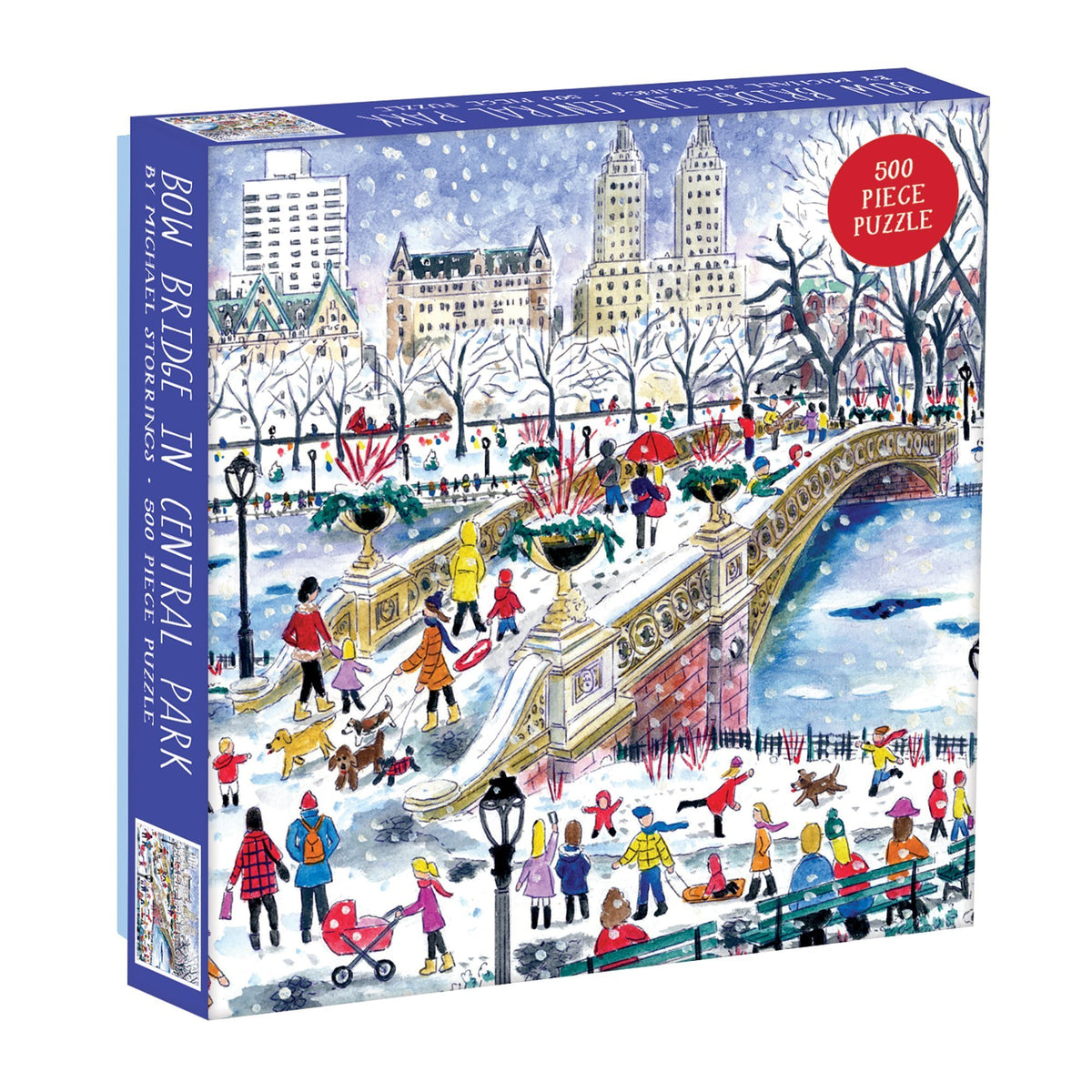 Michael Storrings Bow Bridge In Central Park 500 Piece Jigsaw Puzzle