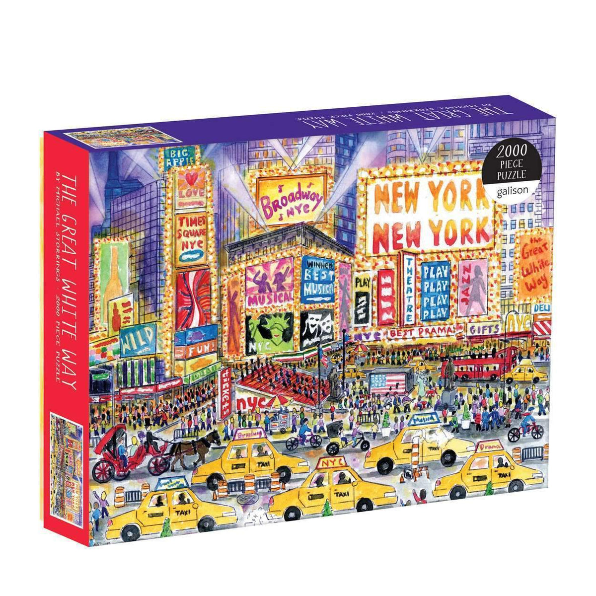 MICHAEL STORRINGS THE GREAT WHITE WAY 2000 PIECE JIGSAW PUZZLE