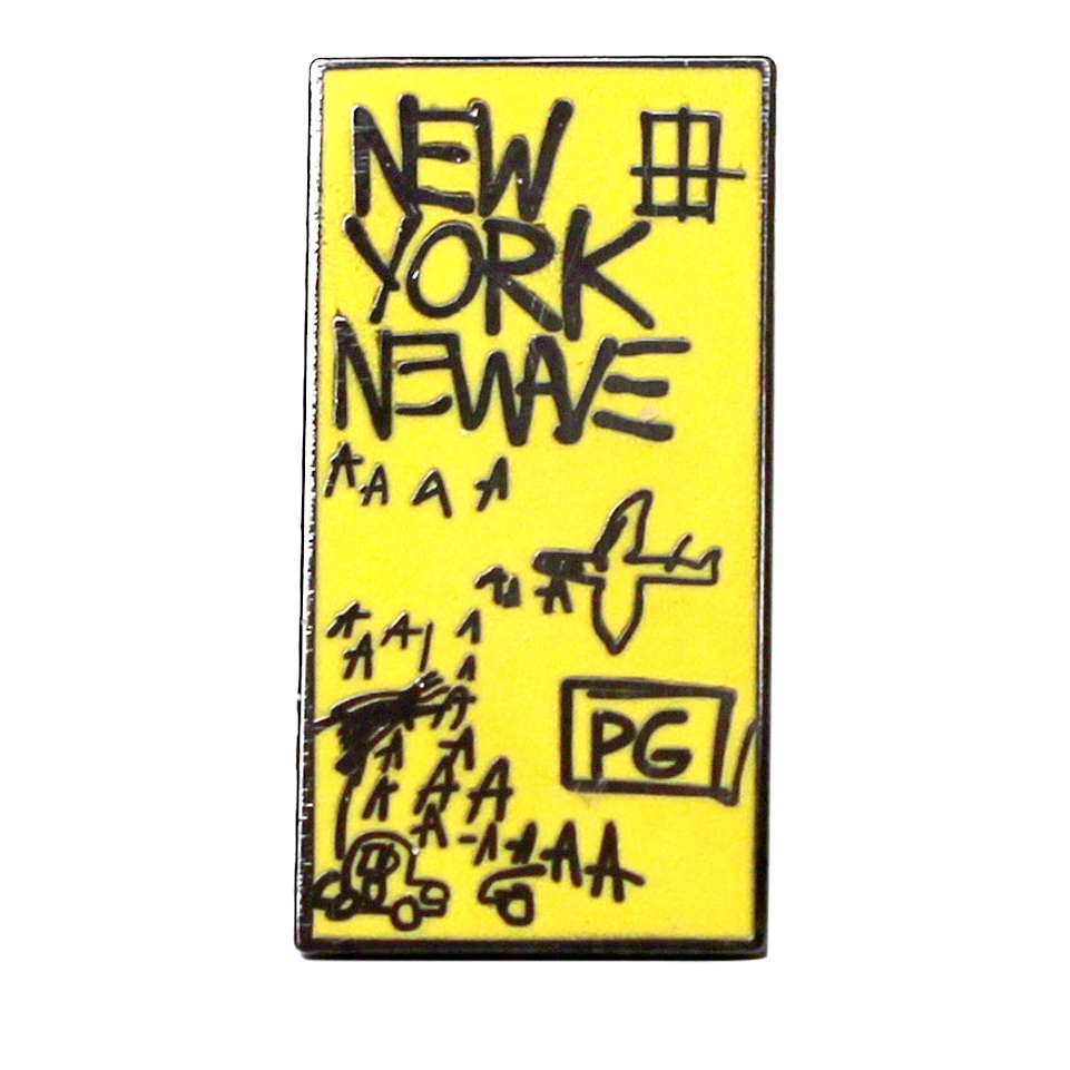 JEAN-MICHEL BASQUIAT NEW YORK NEW WAVE PIN