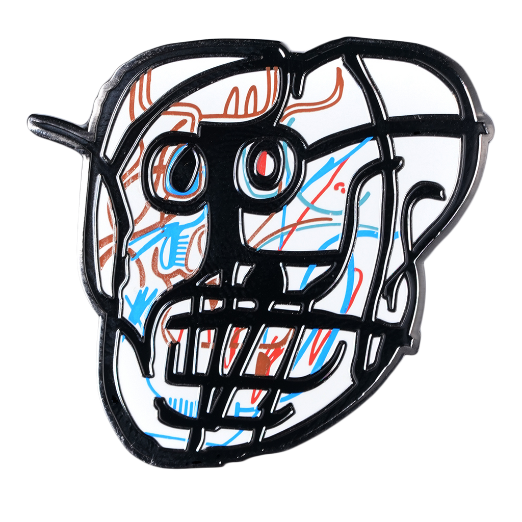JEAN-MICHEL BASQUIAT SKULL PIN