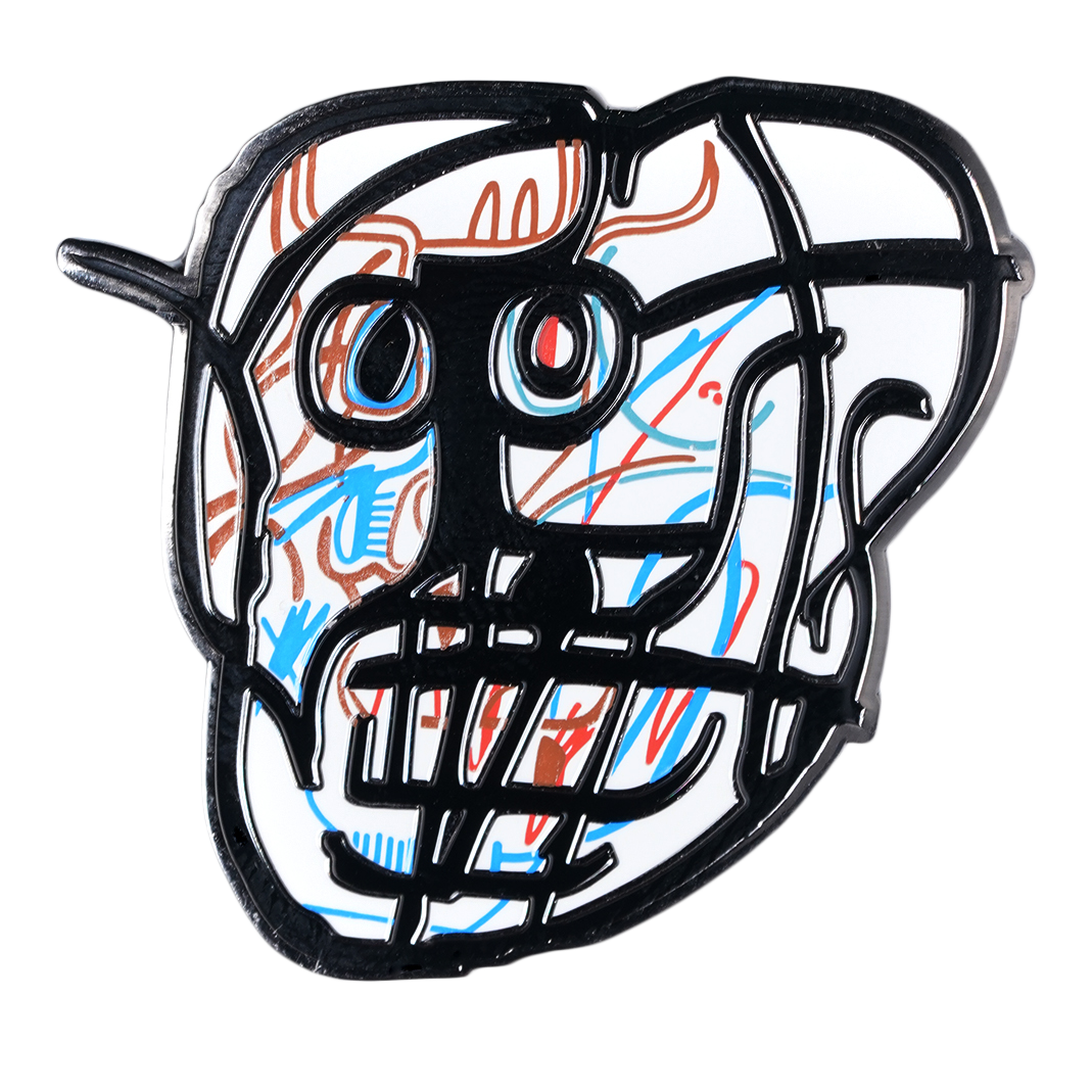JEAN-MICHEL BASQUIAT SKULL PIN