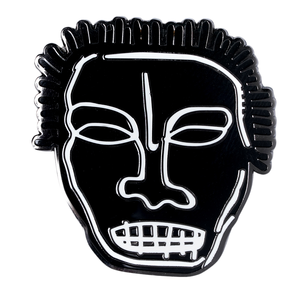 JEAN-MICHEL BASQUIAT HEAD PIN
