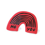 ME & YOU RAINBOW ENAMEL PIN BY ADAM J. KURTZ