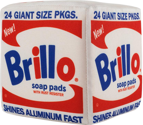Andy Warhol White Brillo Box Pop Art Plush by Kidrobot