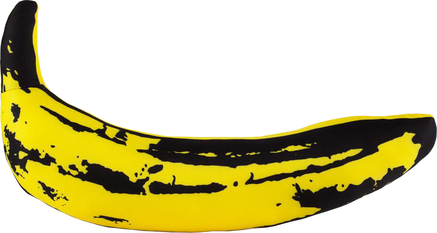 Andy Warhol Yellow Banana Pop Art Plush by Kidrobot