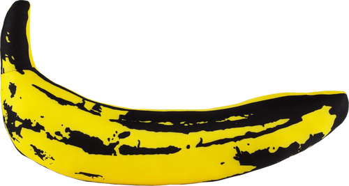 Andy Warhol Yellow Banana Pop Art Plush by Kidrobot