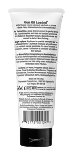 GUN OIL LOADED WATER-BASED CREAM LUBRICANT 3.3 oz