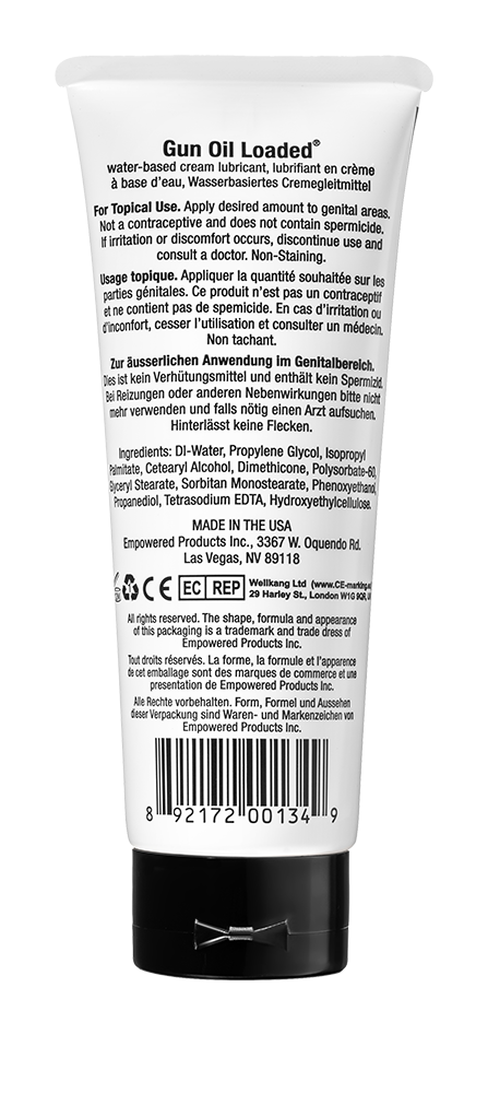 GUN OIL LOADED WATER-BASED CREAM LUBRICANT 3.3 oz