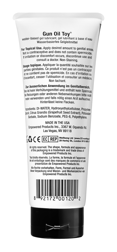 GUN OIL Toy WATER-BASED LUBRICANT 3.3 oz