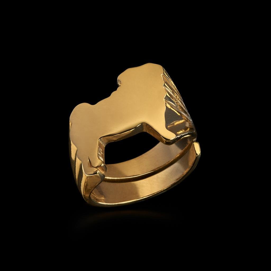 Pug Signet Ring by Jonathan Johnson