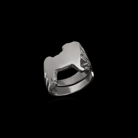 Pug Signet Ring by Jonathan Johnson